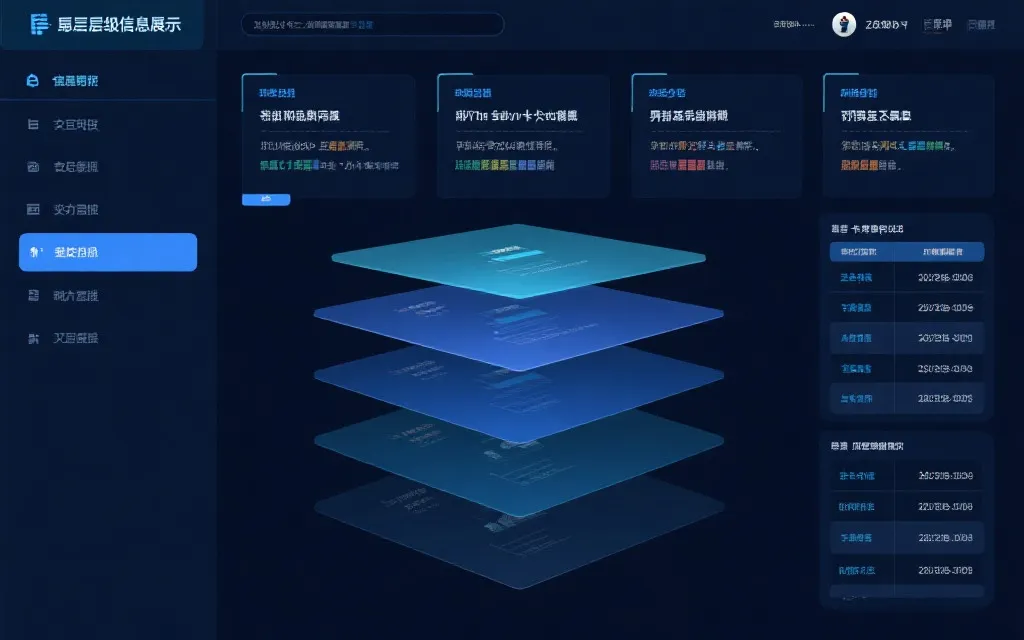 多层级信息展示界面,交互友好,数据清晰